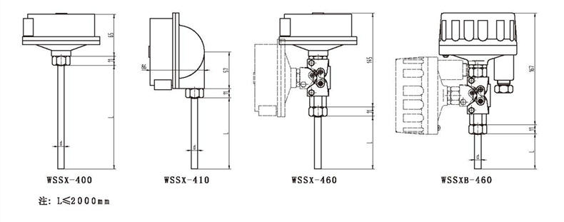 WSSX工業雙金屬溫度計（電接點型無固定裝置）_http://www.radeberger.com.cn_雙金屬溫度計_第3張